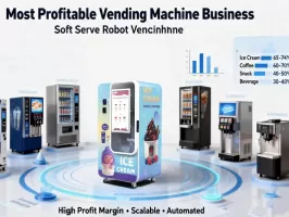 El negocio más rentable de máquinas expendedoras: máquina expendedora robot Soft Serve